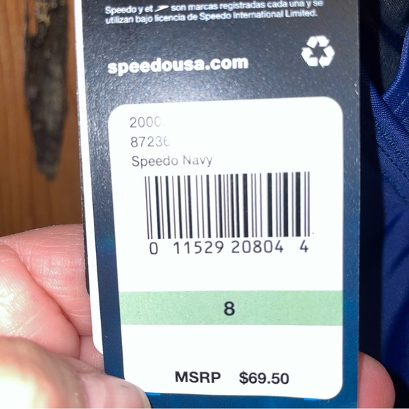 Speedo Woman’s Powerflex Princessss Seam Ultaback One Pie Size 8 - Picture 11 of 12